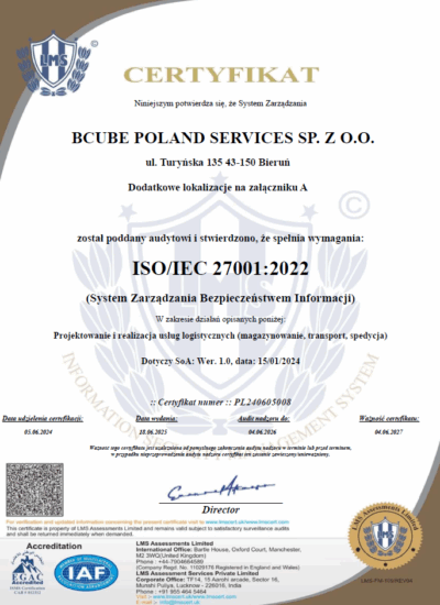 ISO 27001 BCUBE PL